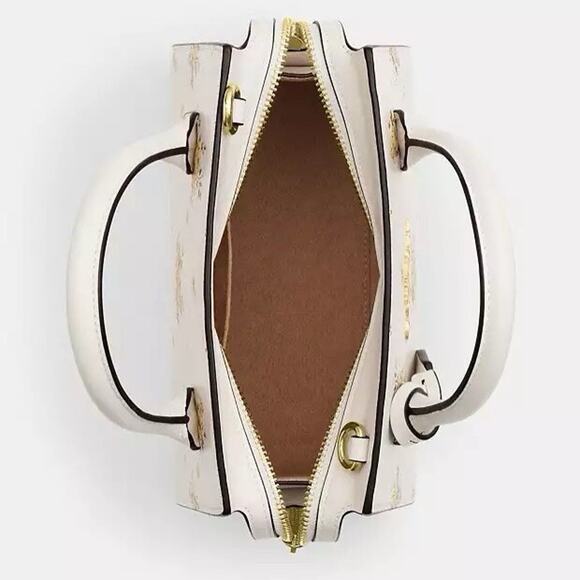 NWT COACH Andrea Carryall Bag With Floral Print CAL46 Gold/Chalk Multi - Picture 11 of 16